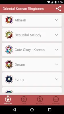 Oriental Korean Ringtones android App screenshot 2